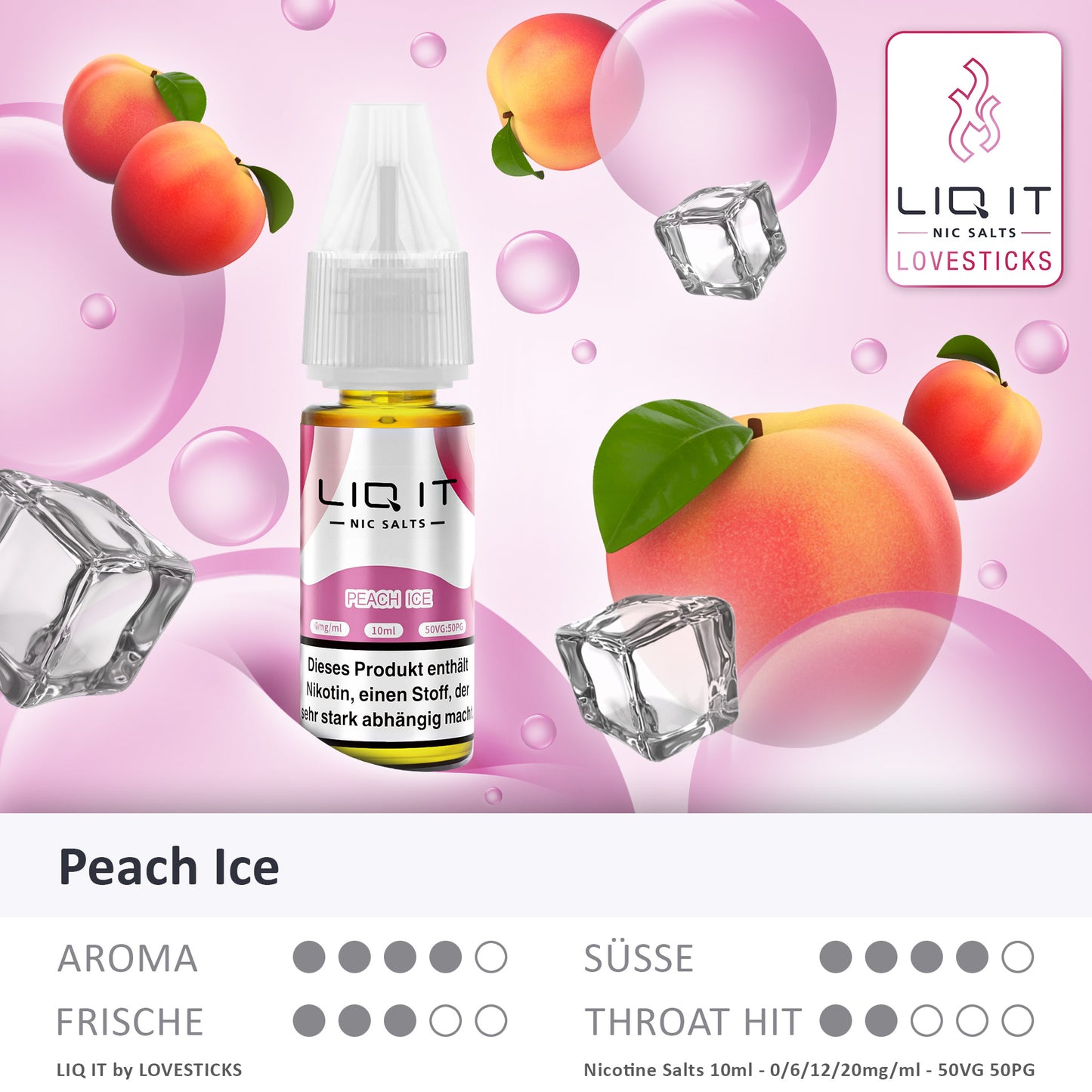 PEACH ICE - LIQIT 0MG/ML ohne Nikotin
