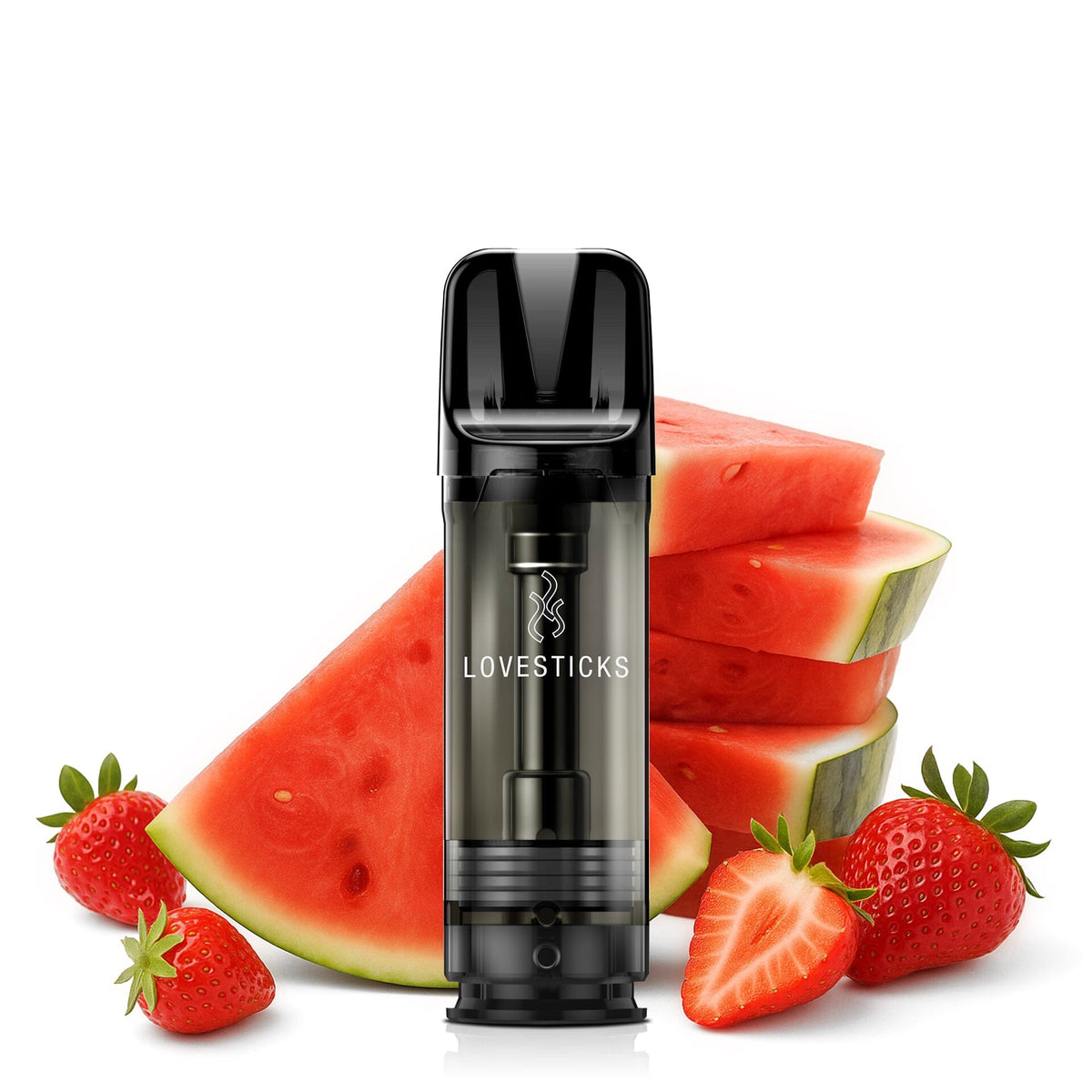 LUVA&CO Prefilled Pod Strawberry Watermelon, einzelner Pod mit 20 mg/ml Nikotinsalz vor Wassermelone und Erdbeeren