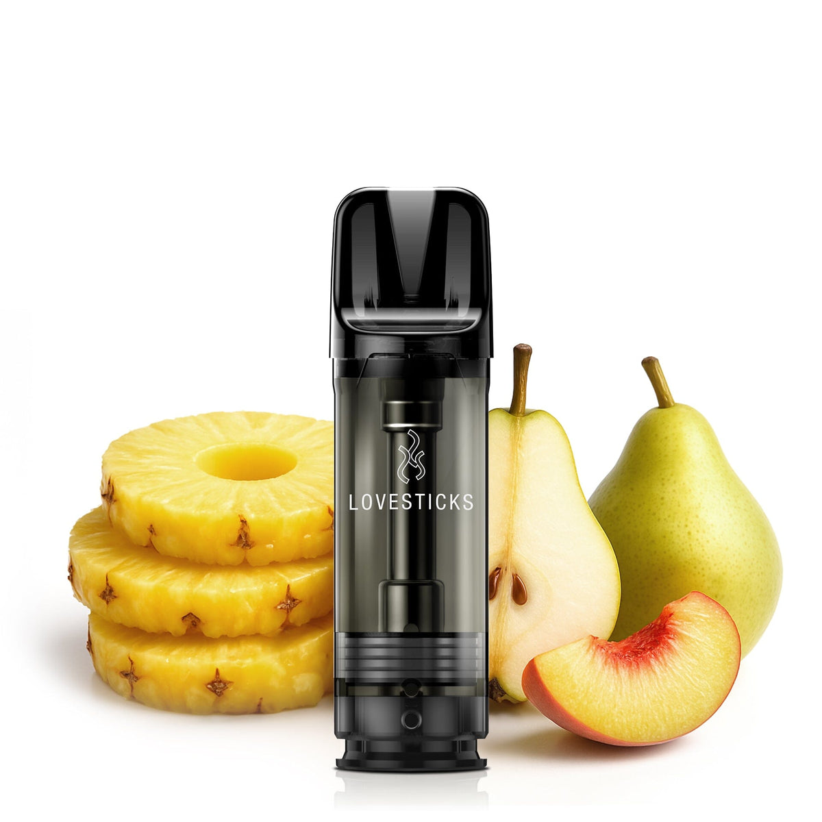LUVA&CO Prefilled Pod Pineapple Peach Pear, einzelner Pod mit 20 mg/ml Nikotinsalz vor Ananas, Birne und Pfirsich