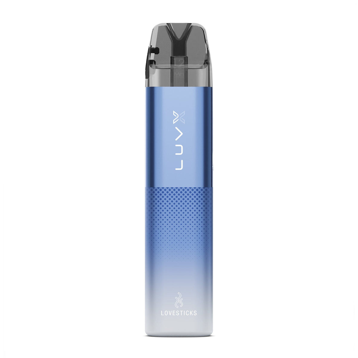 LUVX Pod Kit 1000 mAh Blue, nachfüllbares Pod-System mit 2-ml-Pod, Gerät einzeln in der Vorderansicht
