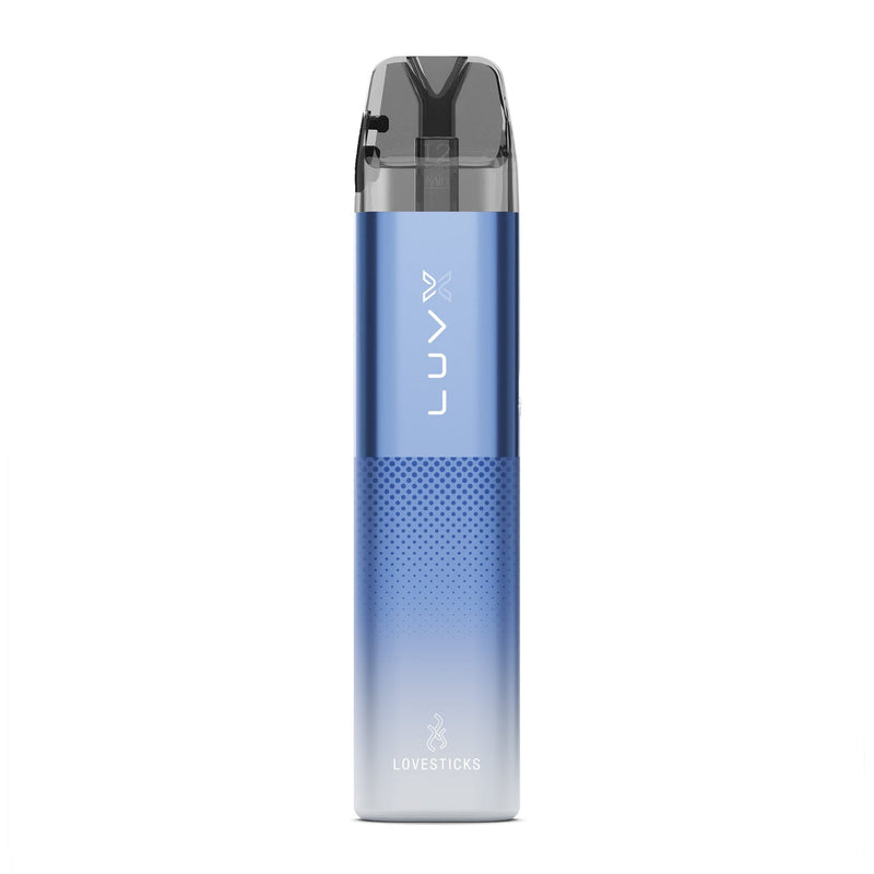 LUVX Pod Kit 1000 mAh Blue, nachfüllbares Pod-System mit 2-ml-Pod, Gerät einzeln in der Vorderansicht