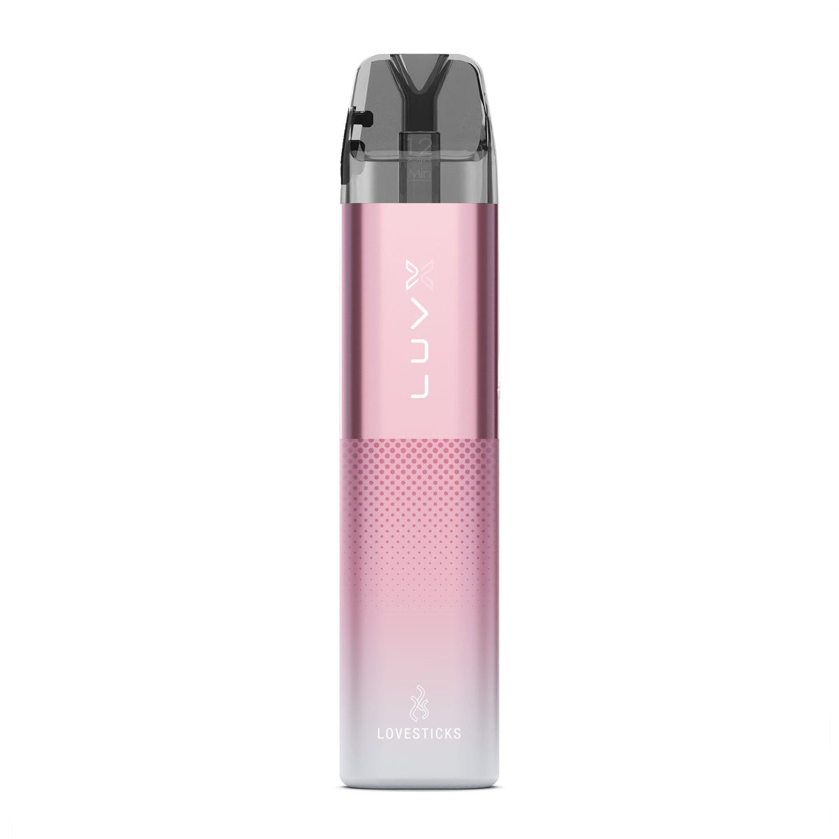 LUVX Pod Kit 1000 mAh Pink, nachfüllbares Pod-System mit 2-ml-Pod, Gerät einzeln in der Vorderansicht
