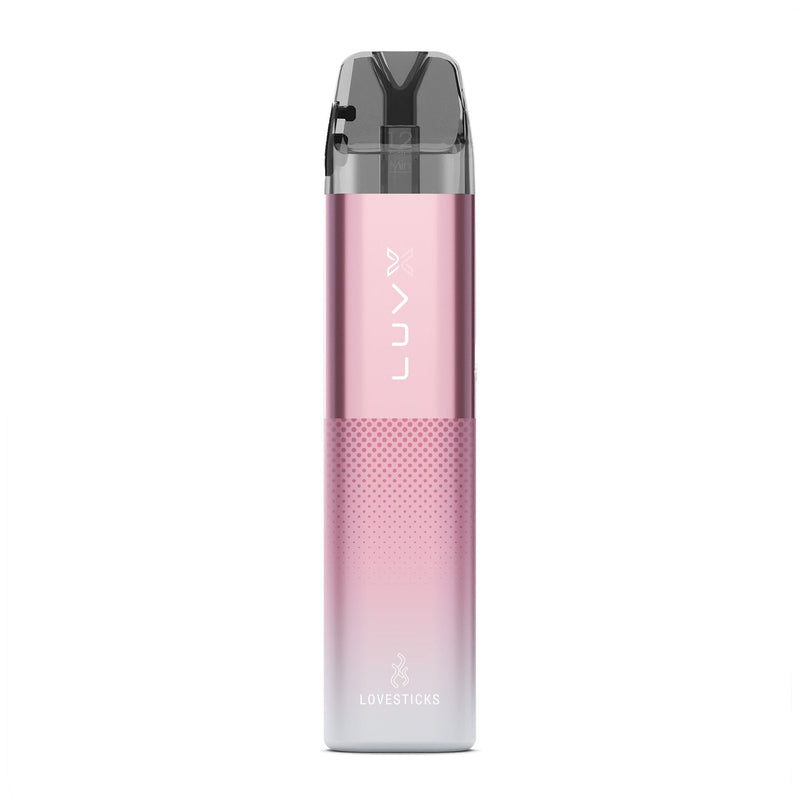 LUVX Pod Kit 1000 mAh Pink, nachfüllbares Pod-System mit 2-ml-Pod, Gerät einzeln in der Vorderansicht