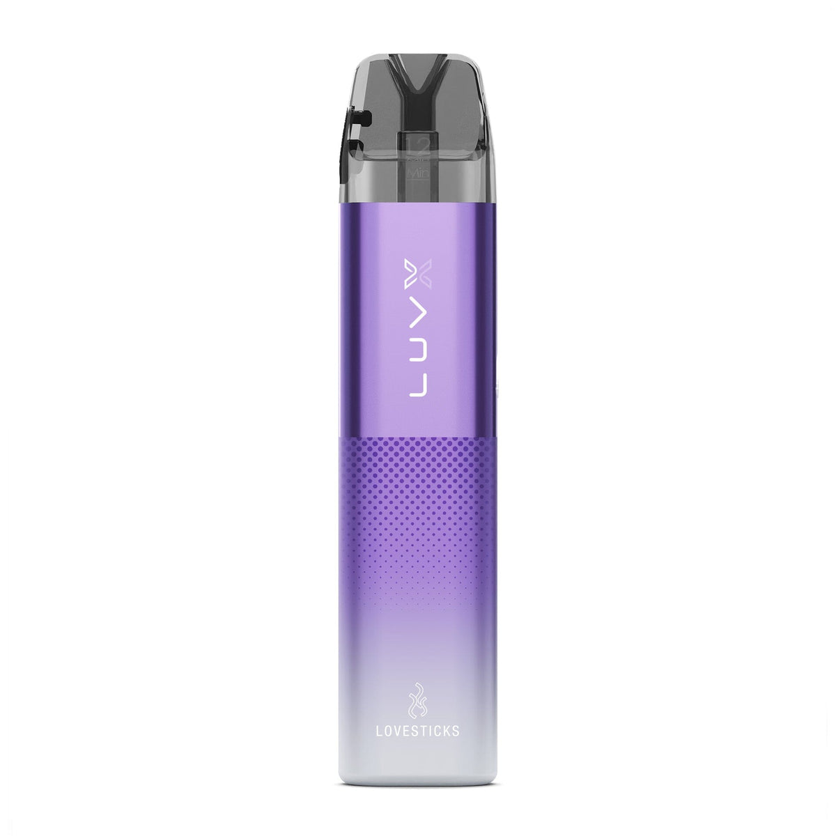 LUVX Pod Kit 1000 mAh Purple, nachfüllbares Pod-System mit 2-ml-Pod, Gerät einzeln in der Vorderansicht