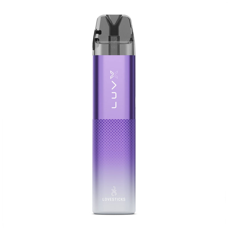 LUVX Pod Kit 1000 mAh Purple, nachfüllbares Pod-System mit 2-ml-Pod, Gerät einzeln in der Vorderansicht