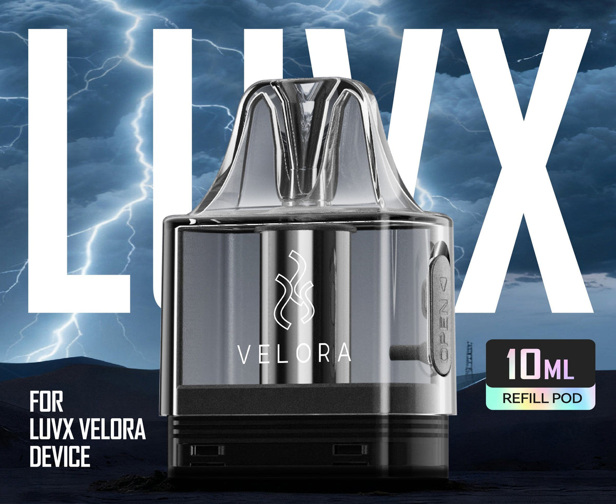 LUVX Velora Pod Transparent, nachfüllbarer 10-ml-Ersatzpod mit 0,45-Ohm-Coil in der Einzelansicht