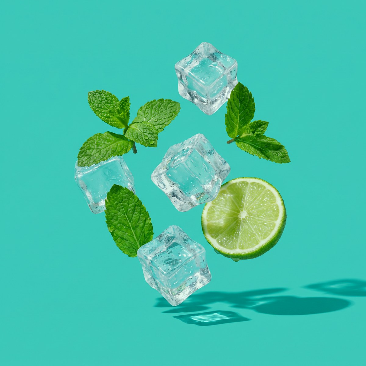 Früchte und Zutaten zur Geschmacksrichtung Ice & Menthol